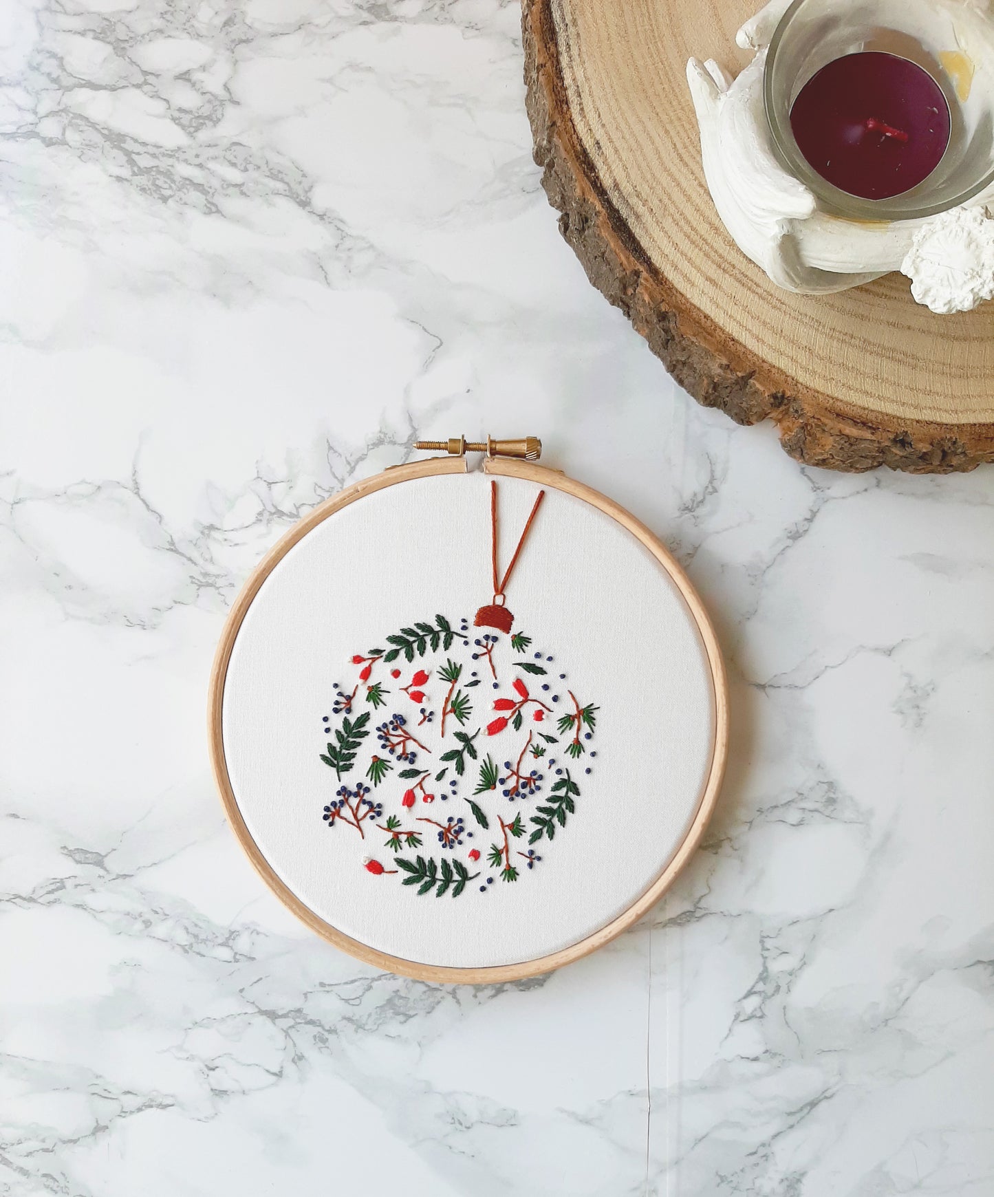 Borduurpakket - Kerstbal