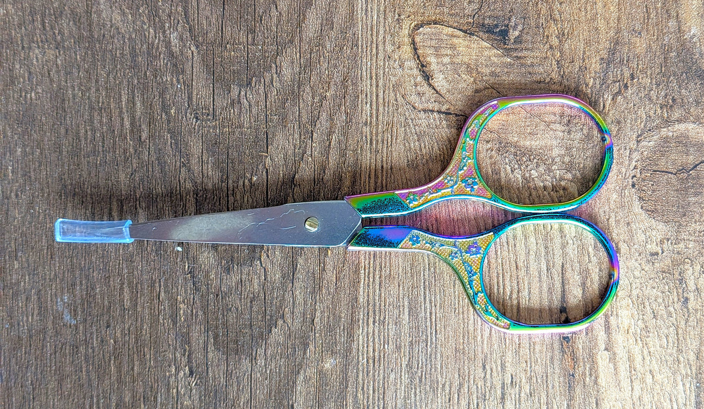 Grotere borduurschaar regenboog