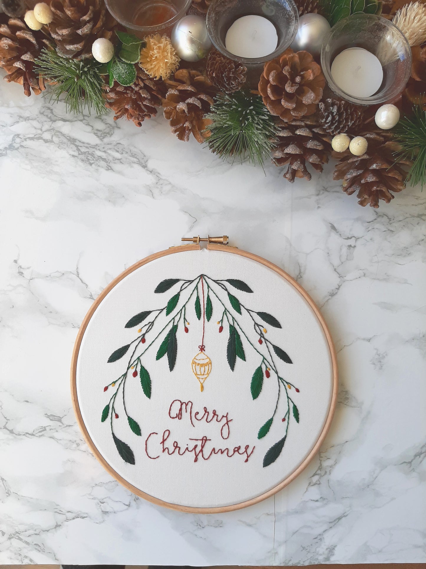 Borduurpakket - Vintage Kerst