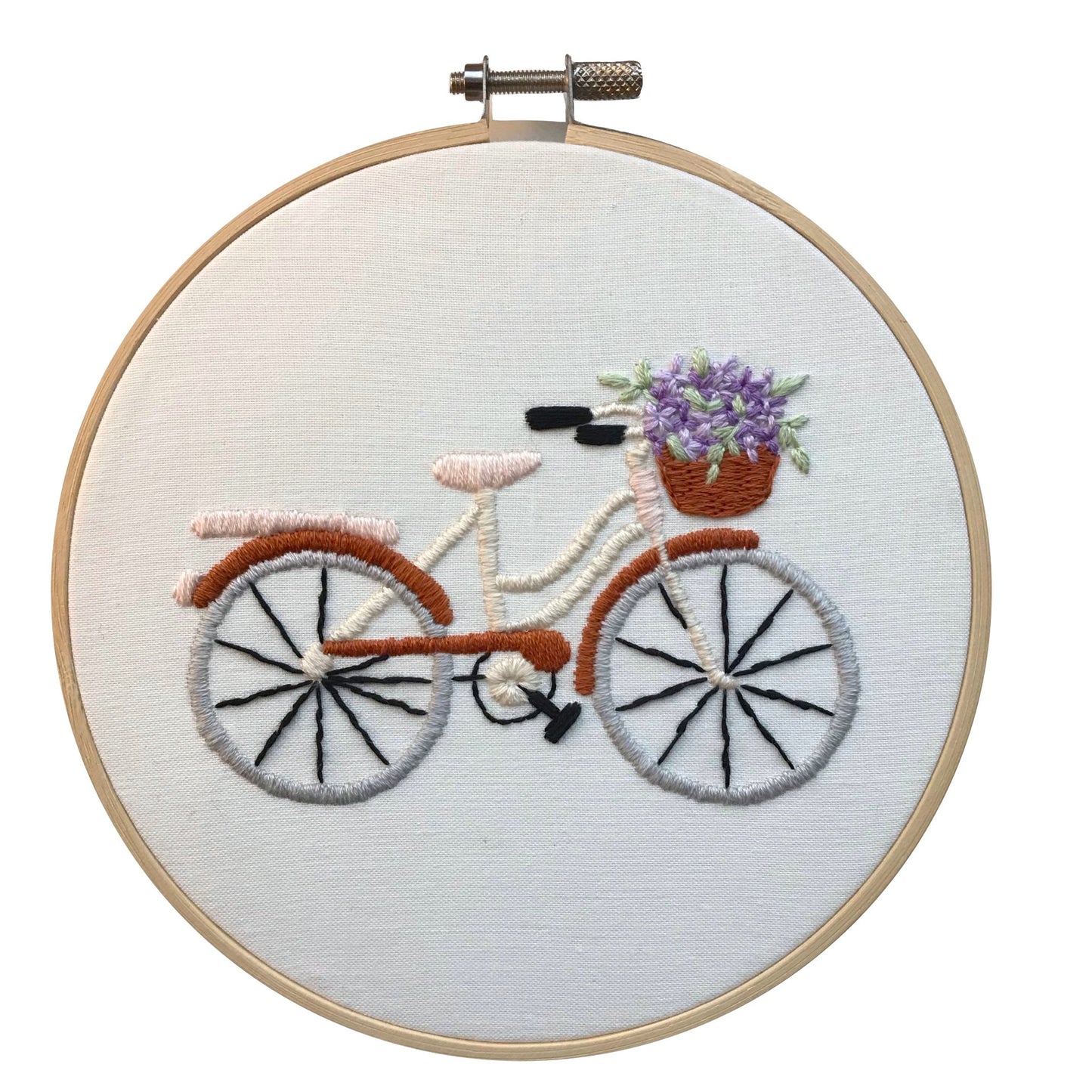 Borduurpakket - Vlinder met Bloemen
