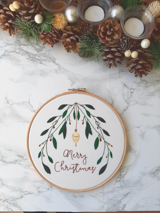 Borduurpakket - Vintage Kerst