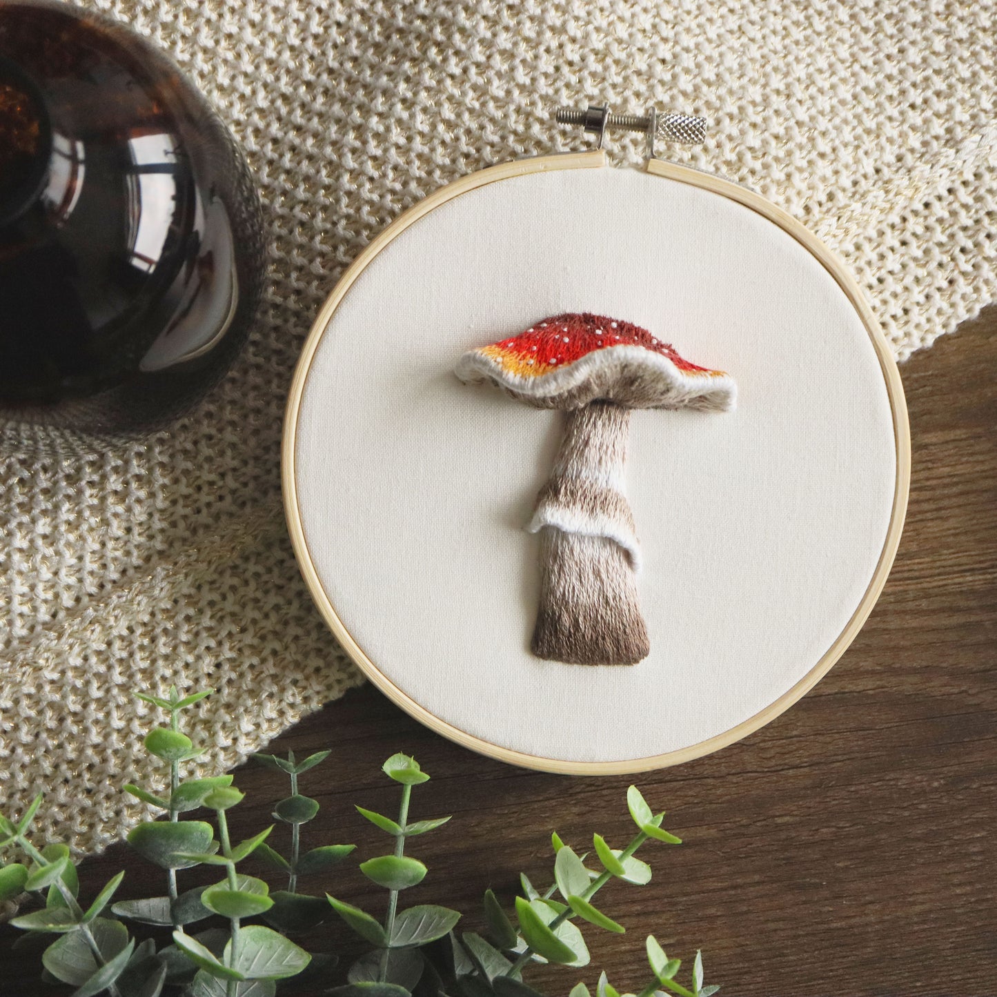 Borduurpakket - Vliegenzwam