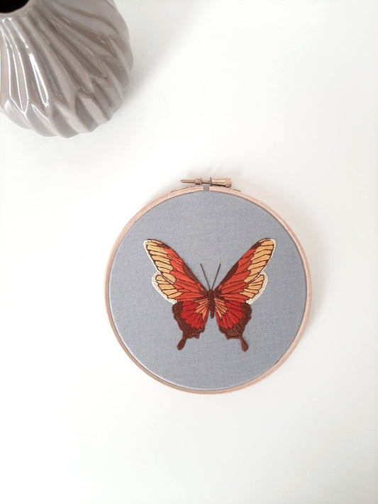 Borduurpakket - Rode vlinder